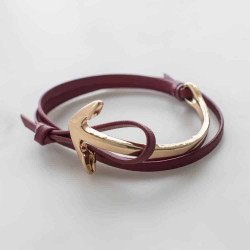 Sustainable leather bracelet